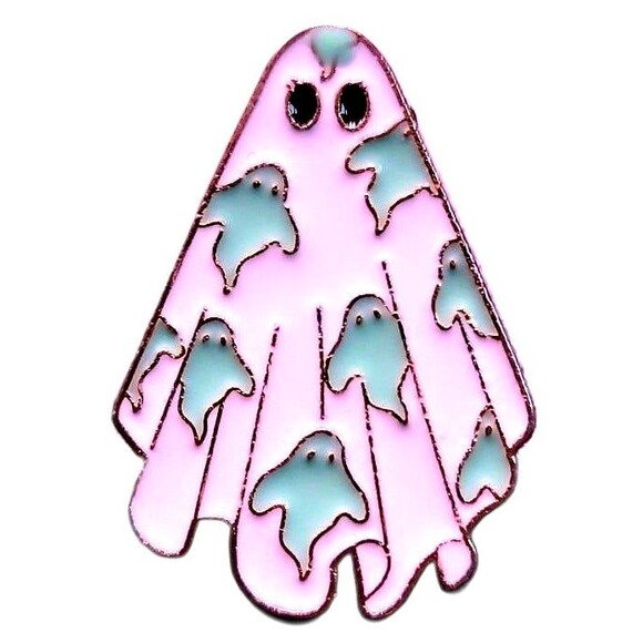 1 sheet Ghost Enamel pin Halloween - Picture 1 of 2